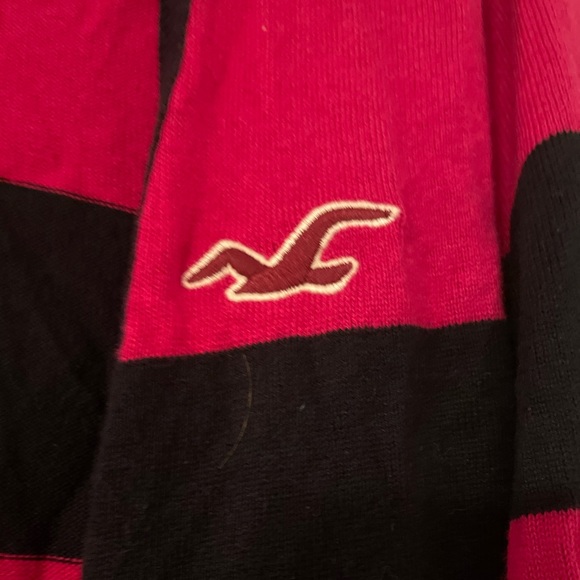 Pink and black Hollister button up cardigan! - Picture 3 of 4